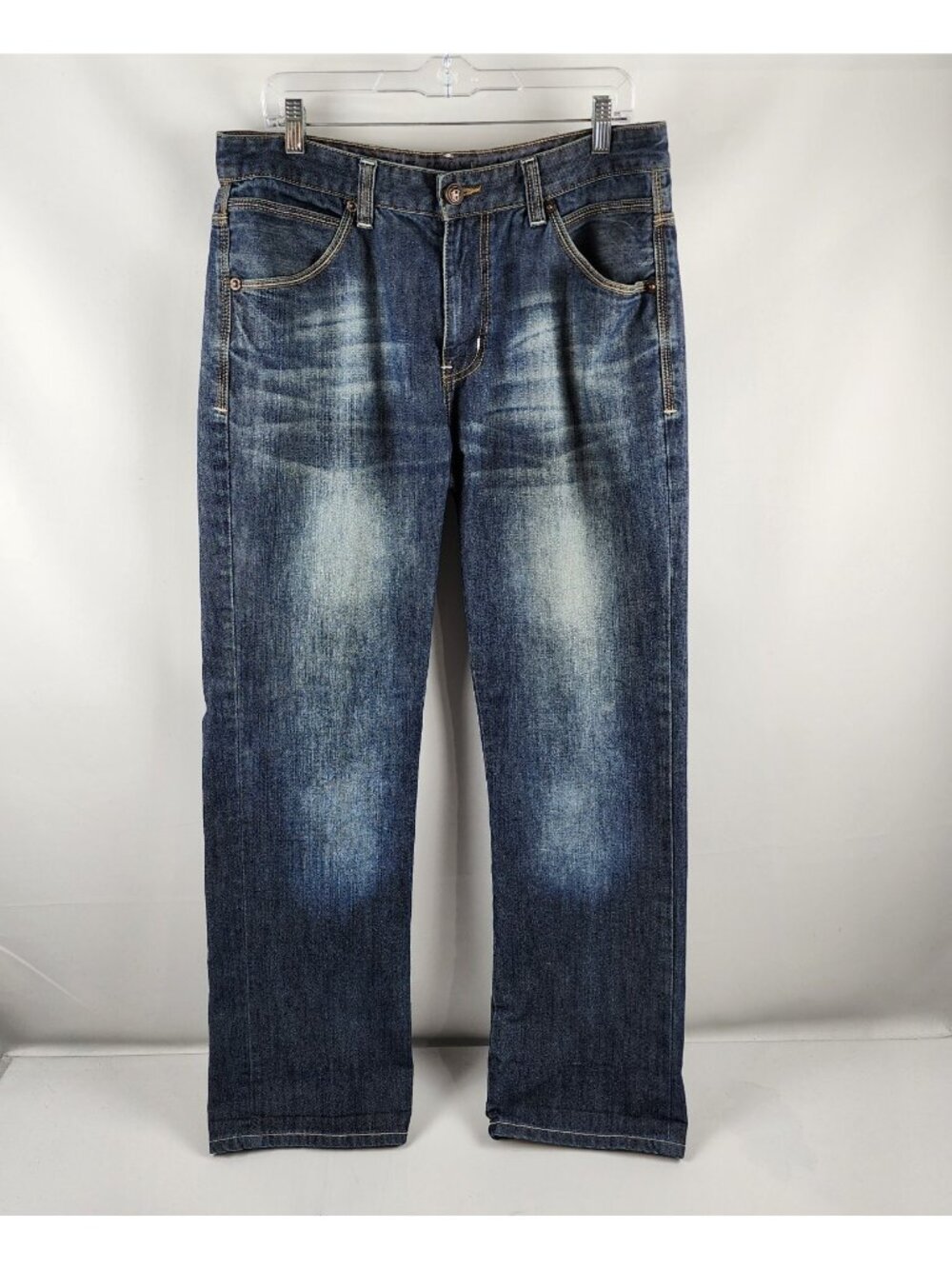 ECKO Unltd Jeans Mens 34x29 Blue Vintage Straight Denim